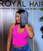 10” luxury bone straight 250 grams with 2x6 closure